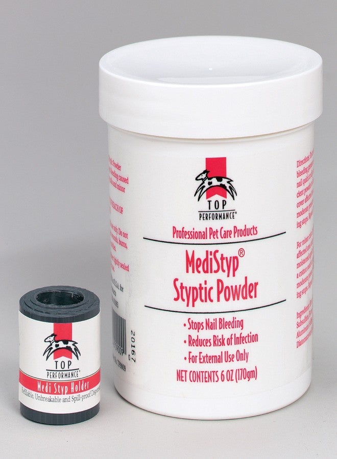 Top Performance MediStyp Pet Styptic Powder with Benzocaine — Fast-Acting First Aid Powder for Treating Minor Cuts and Abrasions on Pets, 6 oz. - Image 2
